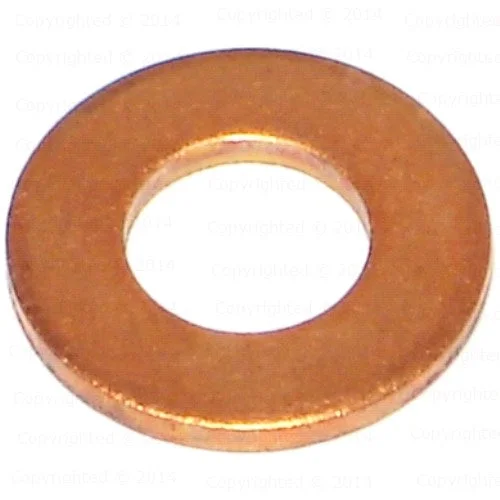 Washers For Rainy Climates-Copper SAE Flat Washers