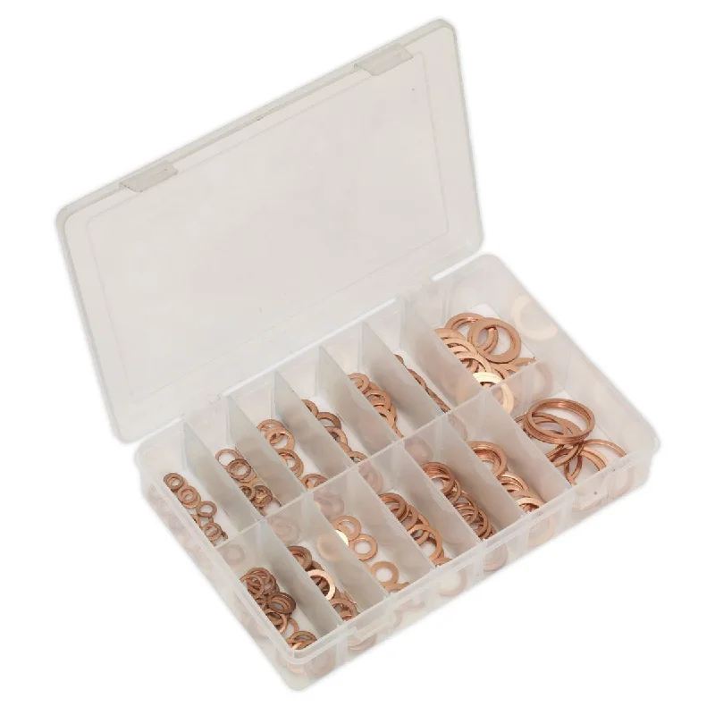 Washers With Flash Sales-Sealey Copper Sealing Washer Assortment 250pc - Metric