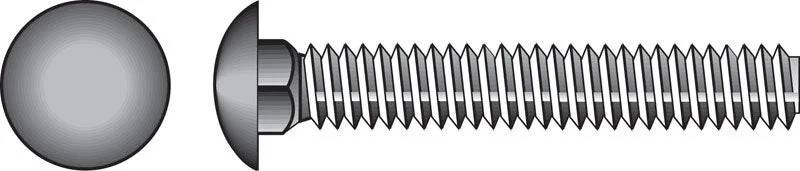 Bolts With Short Tasks-HILLMAN 1/4 in. X 3 in. L Stainless Steel Carriage Bolt 25 pk