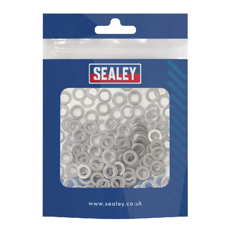 Washers With Fast Setup-Sealey Stainless Steel Flat Washer DIN 125 - M5 A2 - Pack of 100