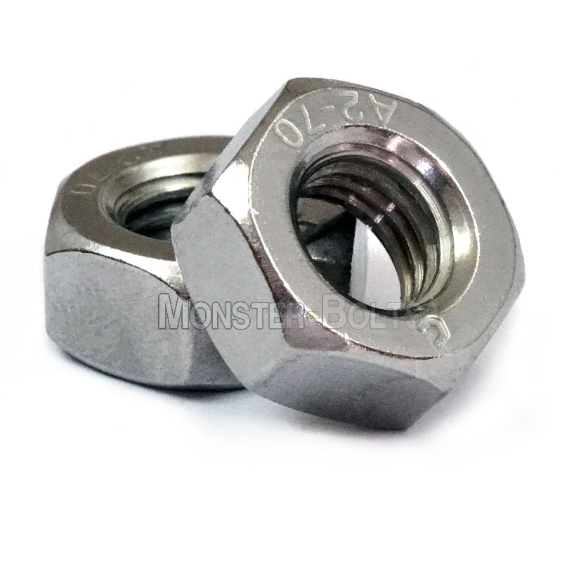 Nuts For Daytime Use-Metric Hex Nuts, Stainless Steel DIN 934 A2 / 18-8