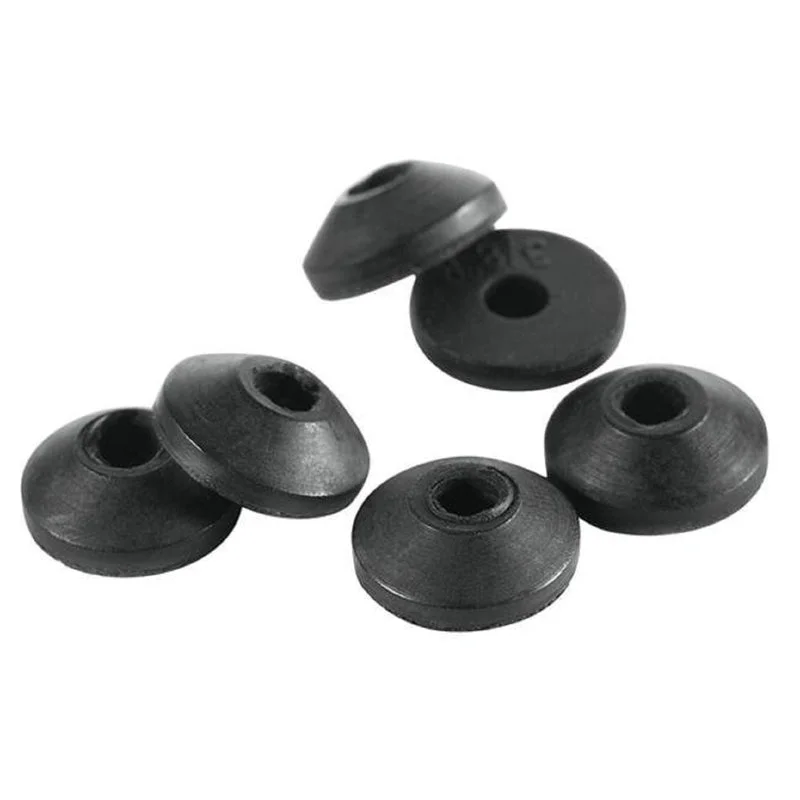 Washers For DIY Enthusiasts-PlumbCraft 3/8 in. D Neoprene Rubber Beveled Faucet Washer 6 pk