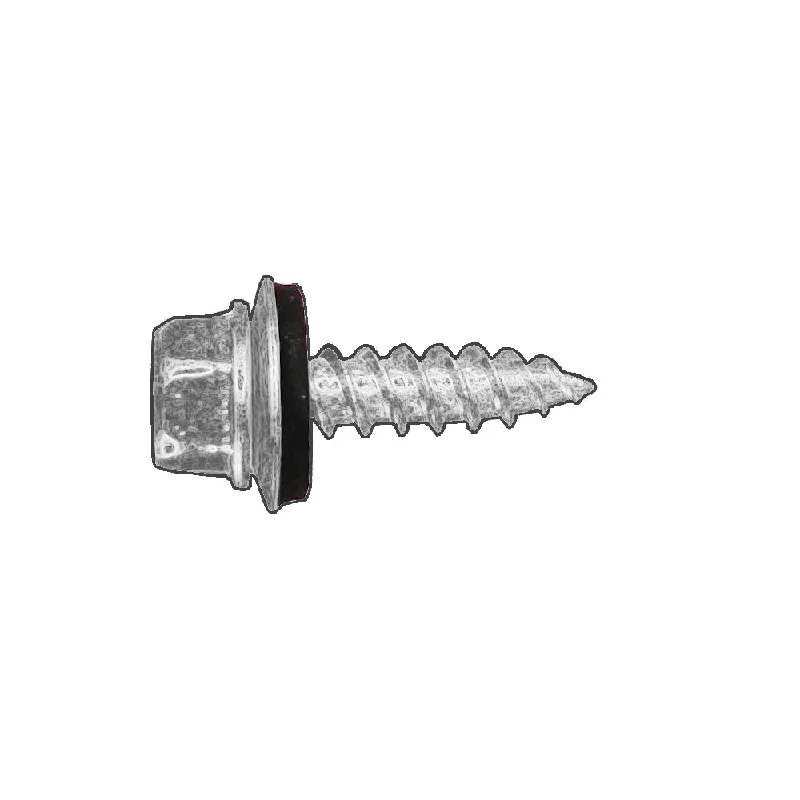 Screws With Slow Drive-Antique Linen Type A Hex Head Washered Self Tapping/Roofing Screws