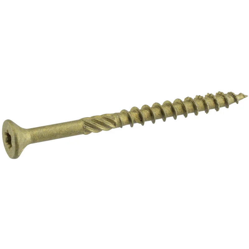 Screws For DIY Repairs-Hillman Power Pro No. 8  x 1-1/2 in. L Star Flat Head Exterior Deck Screws 75 pk