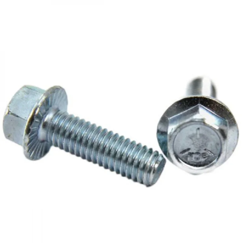 Bolts With Premium Quality-Flange Bolt & Nut ZP UNC 7/16 x 2 x 5pc