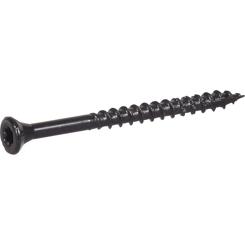 Screws For Veteran Builders-Deck Plus No. 10  x 2-1/2 in. L Star Flat Head Exterior Deck Screws 1 lb.