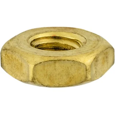 Nuts For Prep Work-Auveco # 3868 Hex Machine Screw Nut Brass 10-24 Threads 3/8" Hex. Qty 100.