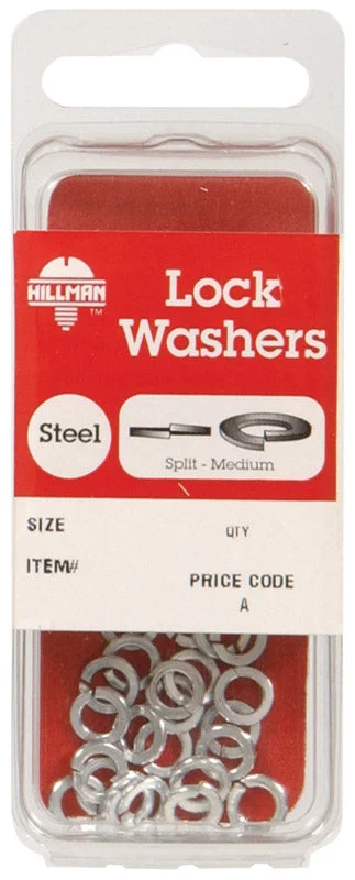 Washers For Long-Term Use-Hillman No. 6 in. Dia. Zinc-Plated Steel Split Lock Washer 30 pk (Pack of 10)