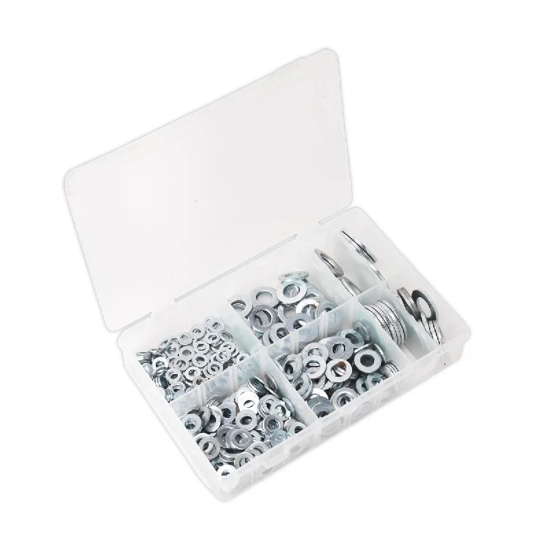 Washers For Summer Projects-Sealey Flat Washer Assortment 495pc M6-M24 Form C Metric