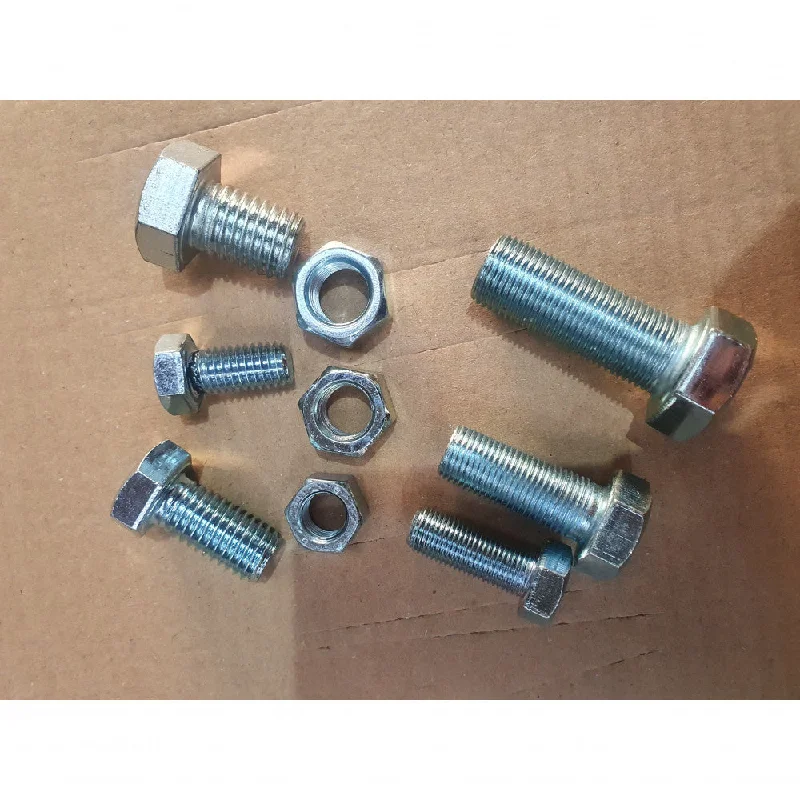 Bolts For Prep Work-1/2 x 1 UNF Imperial  15pc Hex Bolt & Nut ZP