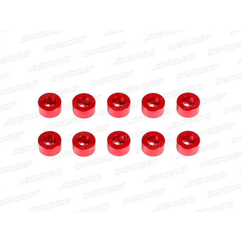 Washers With Machine Fit-CM-A005-0: ALUMINUM WASHER 3X6X3.0MM (RED/10PCS) CM-A005-20