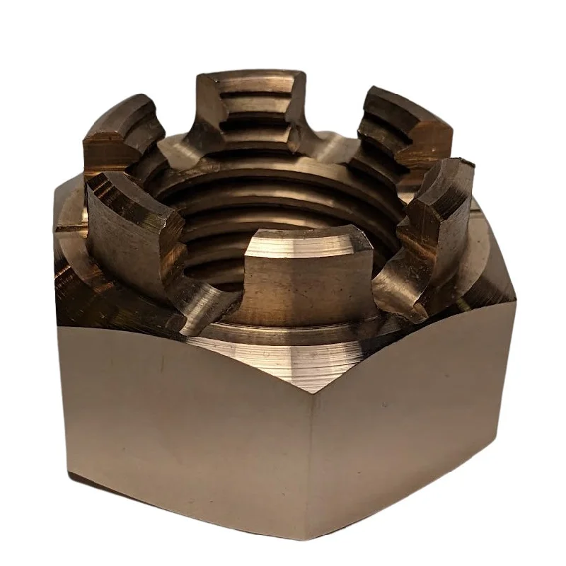 Nuts With Reflective Finish-Silicon Bronze Castle Nuts