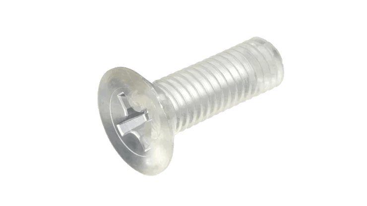 Screws With Neon Coating-Polycarbonate Countersunk Flat Head Screws - DIN 965