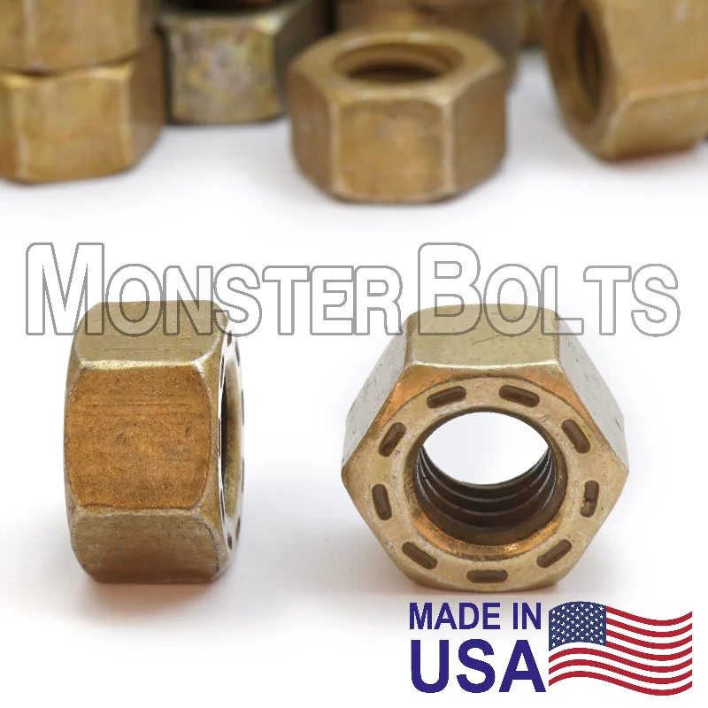 Nuts For 90s Style-Bulk L9 Hex Nuts – Alloy Steel Cadmium Yellow & Wax (Coarse & Fine Thread, Made in U.S.A.)