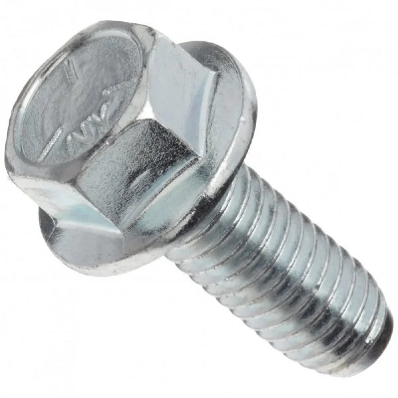 Bolts For Winter Fixes-M6 x 35 Metric 50pc Hex Flange Bolt & Nut ZP