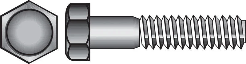 Bolts With Stainless Steel-HILLMAN 7/16 in. D X 3-1/2 in. L Zinc Plated Steel Hex Bolt 50 pk