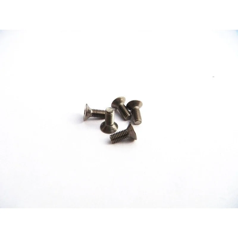 Washers For Seasonal Crafts-Hiro Seiko M3x6 Titanium Hex Socket Flat Head Screw 69687