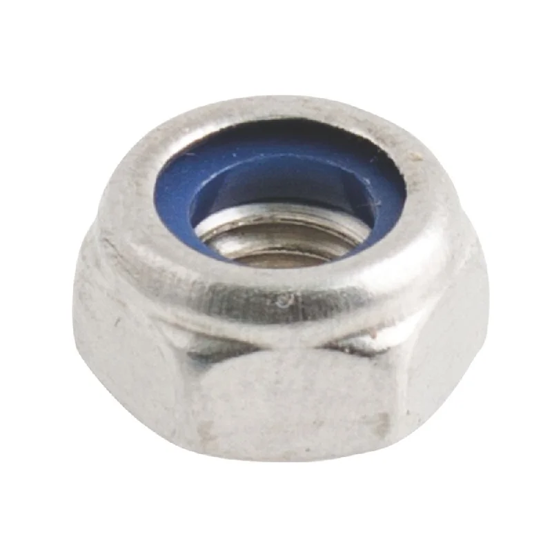 Nuts For Prep Work-Easyfix A2 Stainless Steel Nylon Lock Nuts M6 100 Pack