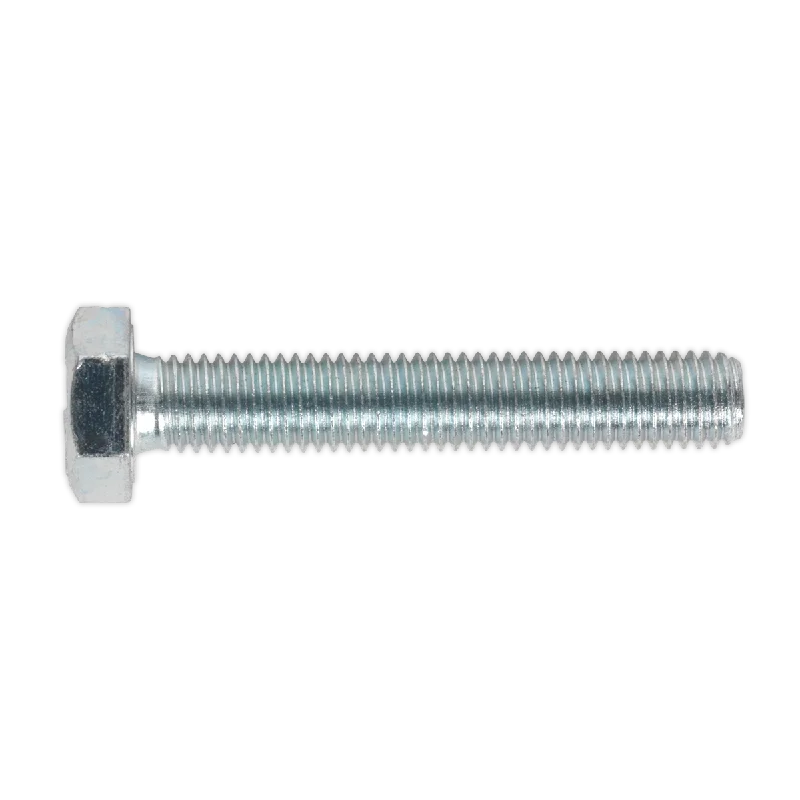 Screws With Stainless Steel-Sealey HT Setscrew M10 x 60mm 8.8 Zinc Pack of 25