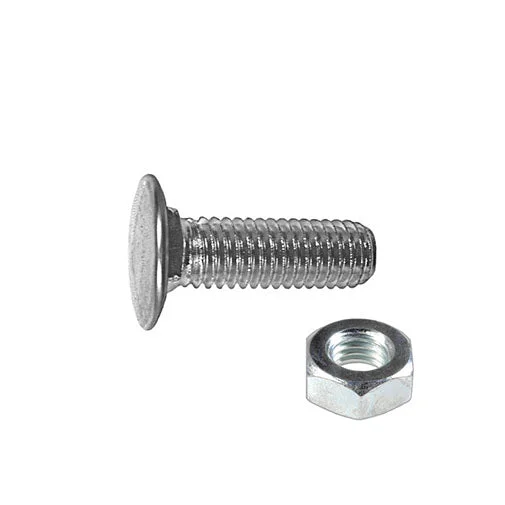 Nuts For Outdoor Use-Auveco # 9355 Bumper Bolt And Hex Nut 7/16"-14 x 1-3/8". Qty 25.