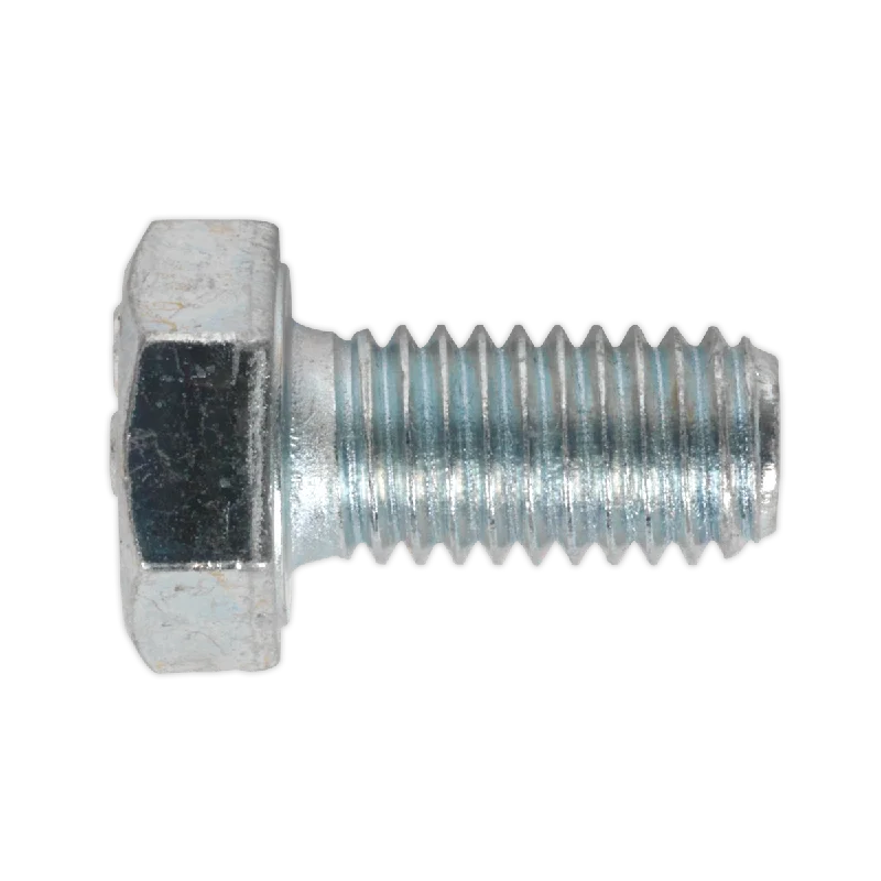 Screws With Signature Marks-Sealey HT Setscrew M8 x 16mm 8.8 Zinc Pack of 50