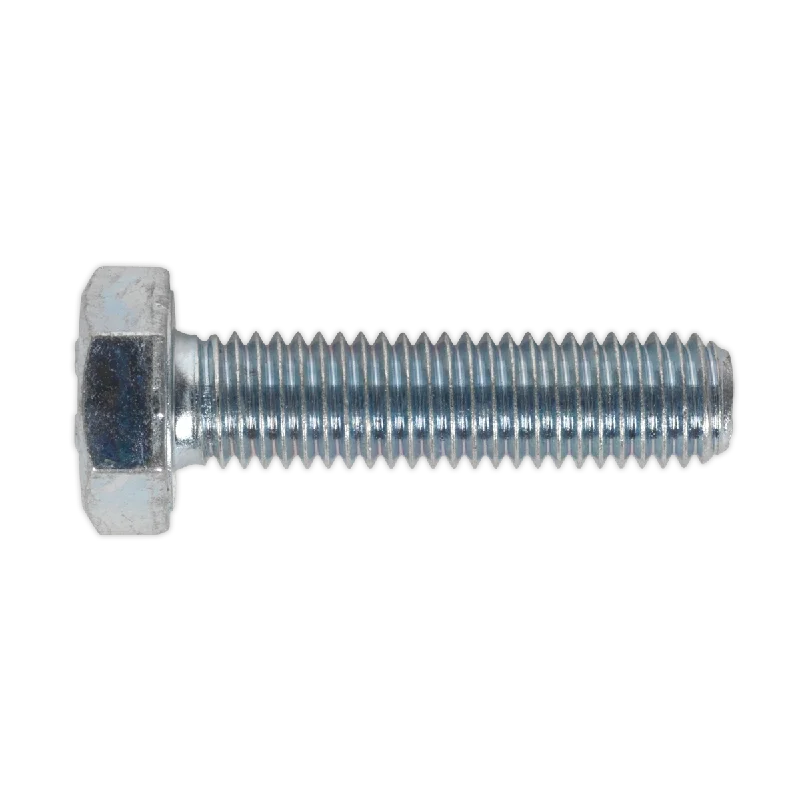 Screws In Silver-Sealey HT Setscrew M10 x 40mm 8.8 Zinc Pack of 25