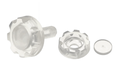 Screws For Family Fixes-Polycarbonate thumb screw adaptor