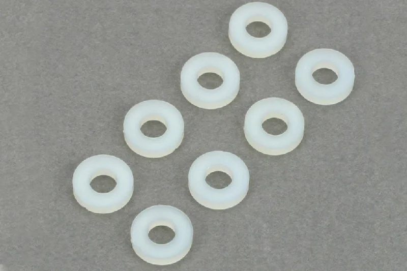 Washers For Deep Anchoring-Du-Bro #6 Nylon Flat Washers (8 Pack)