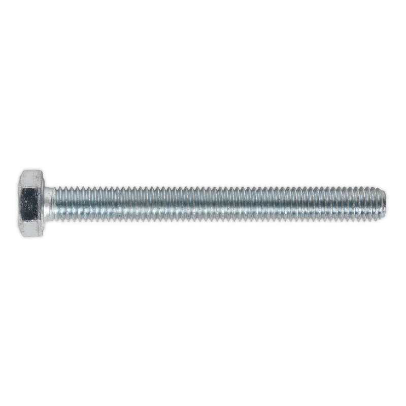 Screws For Easy Installation-Sealey HT Setscrew M8 x 75mm 8.8 Zinc Pack of 25