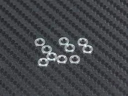 Washers For Senior Comfort-INFINITY F066 IF11 Ride Height Adjust Alu Washer 0.5mm (Silver/10pcs)