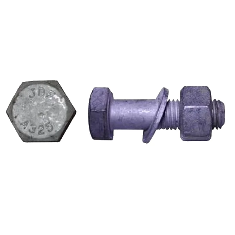 Bolts For Garden Structures-3/4" Diameter Galvanized A325 Structural Bolts