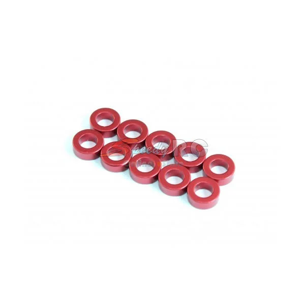 Washers With Small Diameter-Radtec 3x5.5x1.5mm Aluminium Spacer 10 pcs Red AC-10018