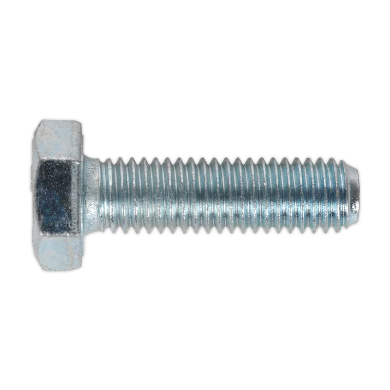 Screws With Custom Length-Sealey HT Setscrew M10 x 35mm 8.8 Zinc Pack of 25