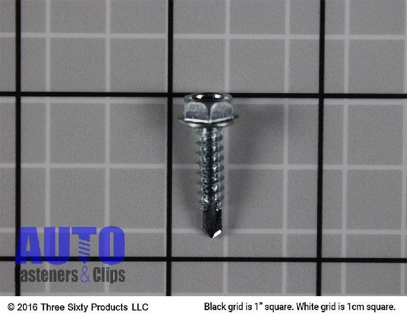 Washers With Flash Sales-Auveco # 9615 #10 X 3/4" Hex Washer Head Teks Tapping Screw Zinc. Qty 100.