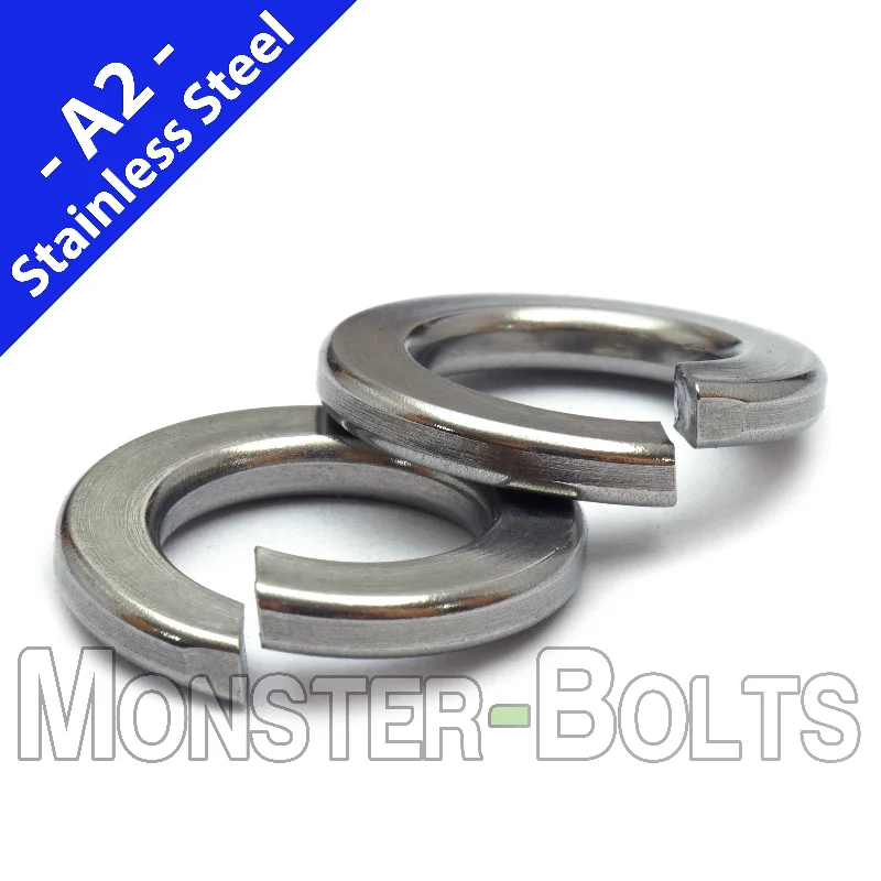 Washers With Lock Feature-Metric Split Lock Washers - Stainless Steel DIN 127B 18-8 / A2