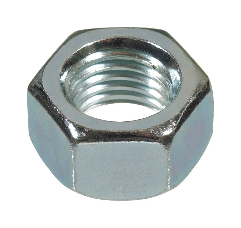 Nuts With Lock Feature-Hillman 7/8 in. Zinc-Plated Steel USS Hex Nut 10 pk