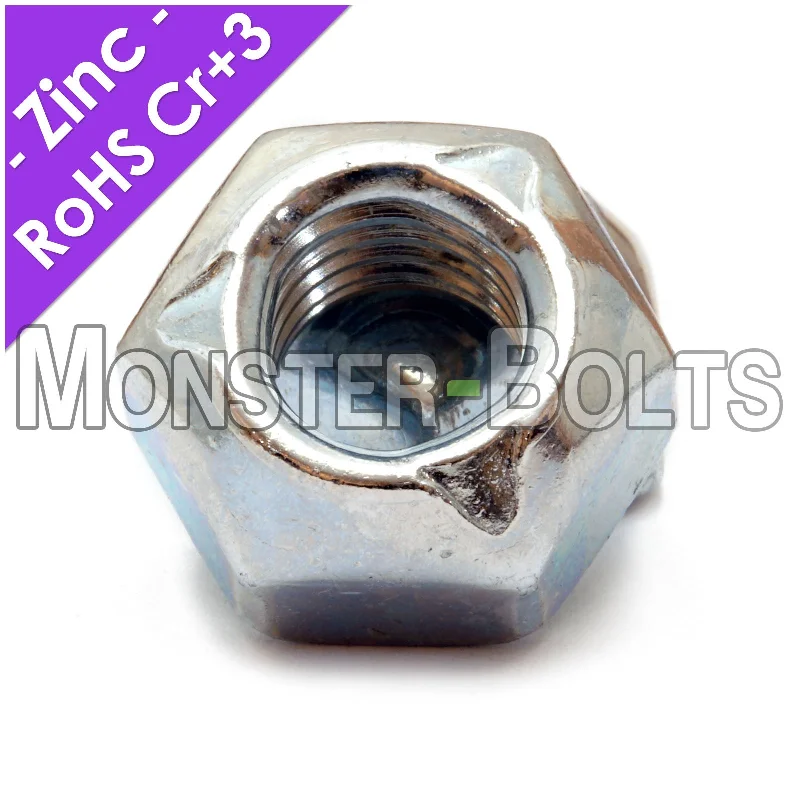 Nuts For Family Fixes-Bulk Metric Hex Cone Locknuts – Class 10, DIN 980-V, Zinc CR+3 & Wax