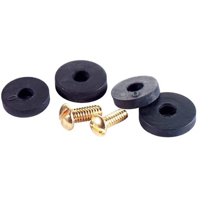 Washers With Anti-Slip Tech-PlumbCraft 1/2 in. D Neoprene Flat Washer Kit 6 pk