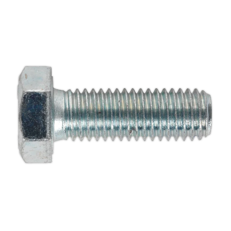 Screws With Everyday Fixes-Sealey HT Setscrew M12 x 35mm 8.8 Zinc Pack of 25