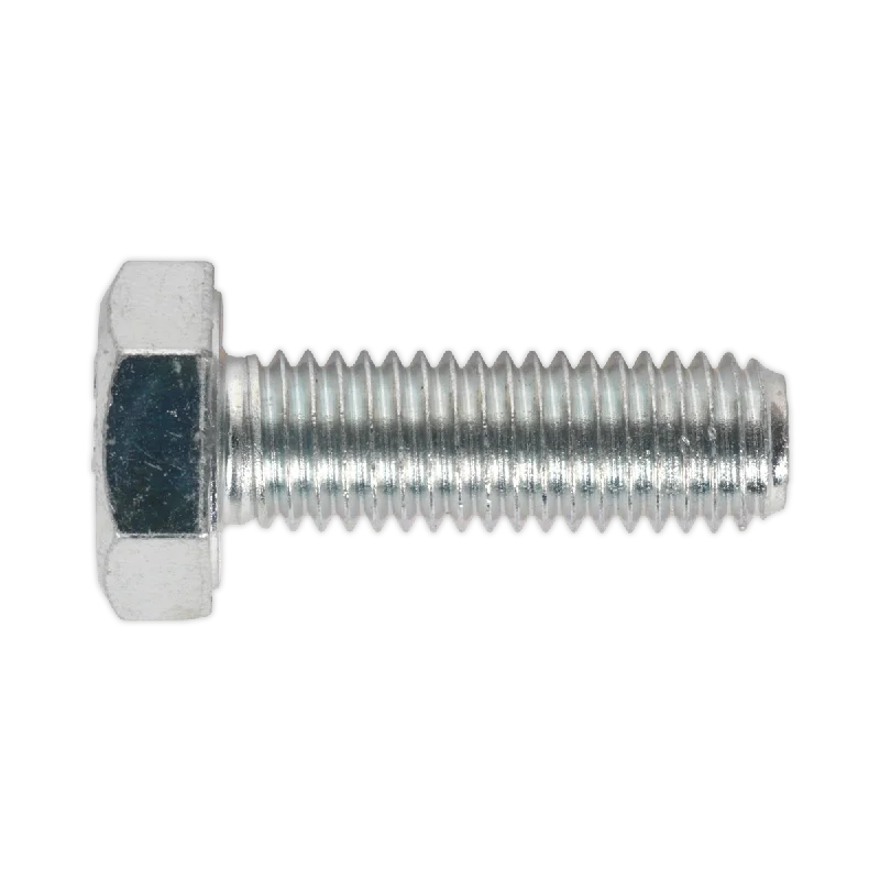 Screws On Sale-Sealey HT Setscrew M10 x 30mm 8.8 Zinc Pack of 25