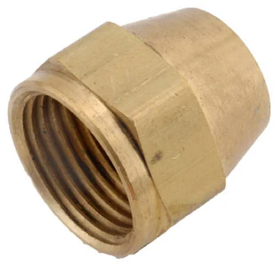 Nuts With Friend Projects-Brass Threaded Short Rod Nut, Lead-Free, 1/2-In., 2-Pk.