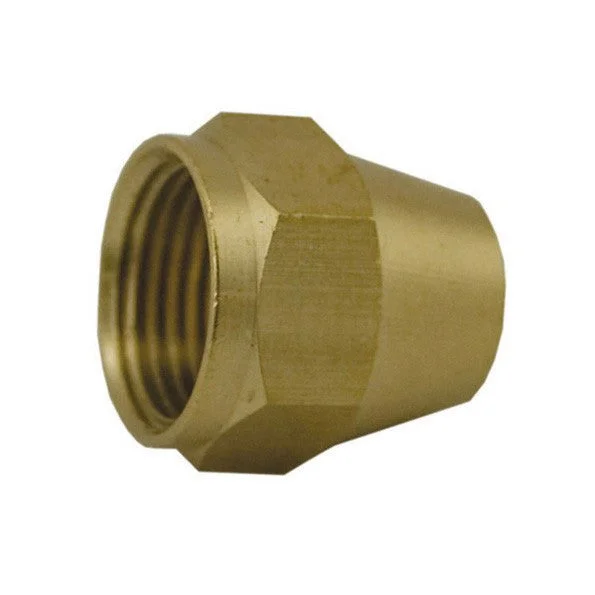 Nuts For 90s Style-Auveco # 223 Brass SAE 45 Degree Flare Nut Short 3/8" Tube Size. Qty 5.