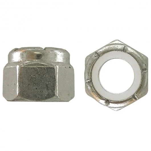 Nuts With State Standards-304 Stainless Steel Lock Nuts, Coarse Thread (18.8 Stainless Steel)