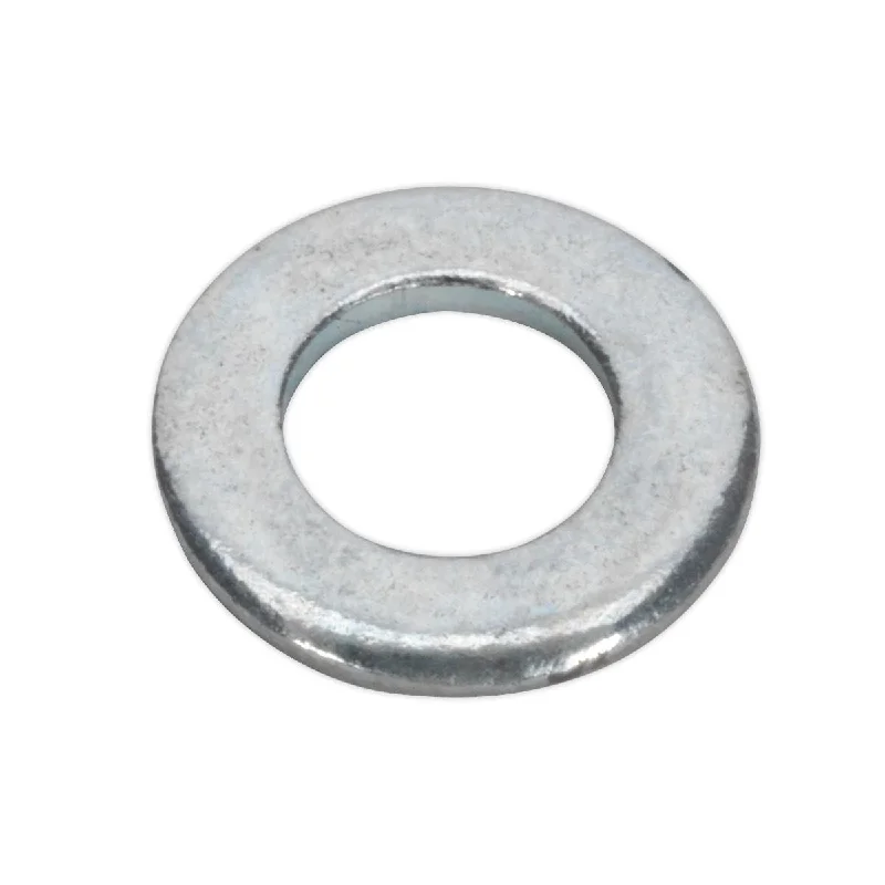 Washers With Balanced Fit-Sealey Flat Washer DIN 125 - M4 x 9mm Form A Zinc Pack of 100