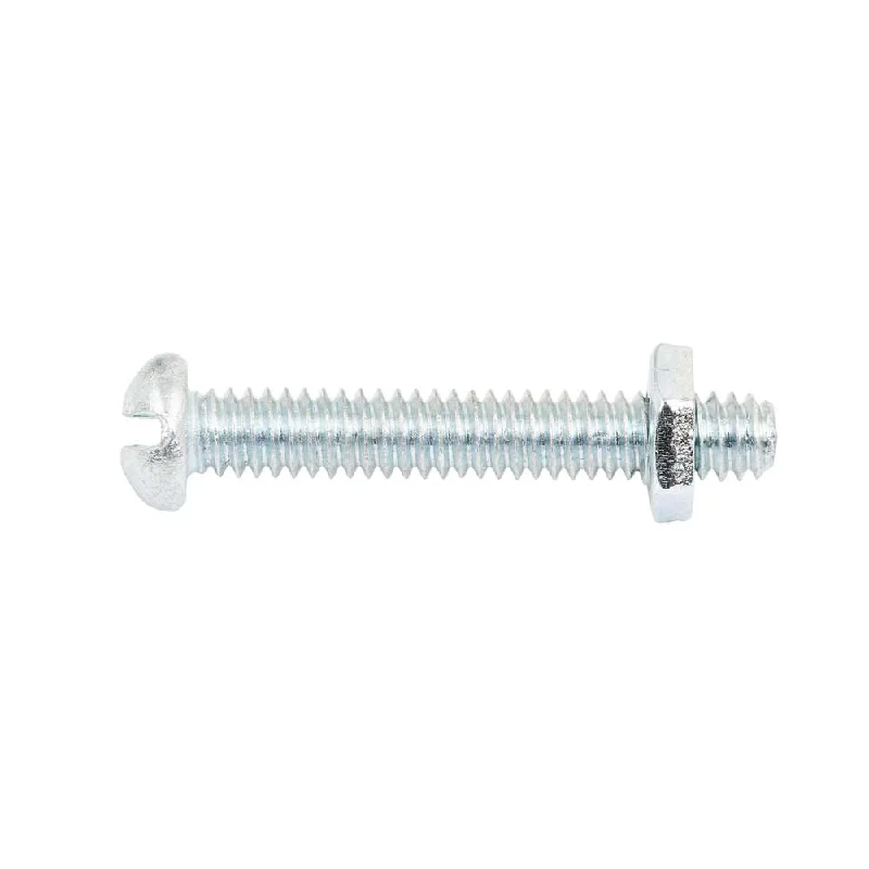 Screws With Viral Appeal-Zenith Bolt & Nut Round Head ZP 5/32" x 25mm (20pk)