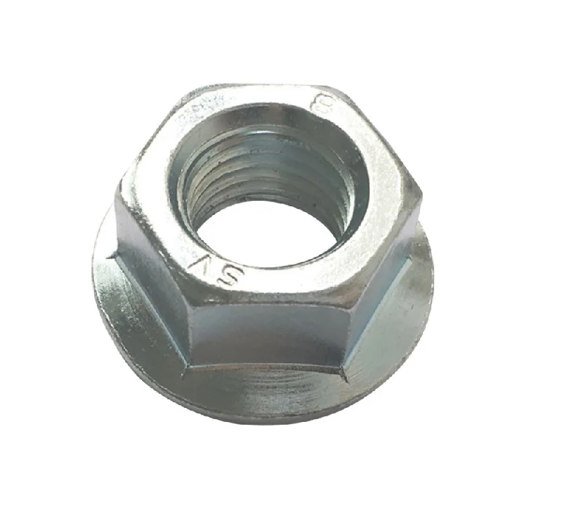 Nuts For Easy Storage-Easyfix BZP Carbon Steel Flange Head Nuts M8 100 Pack