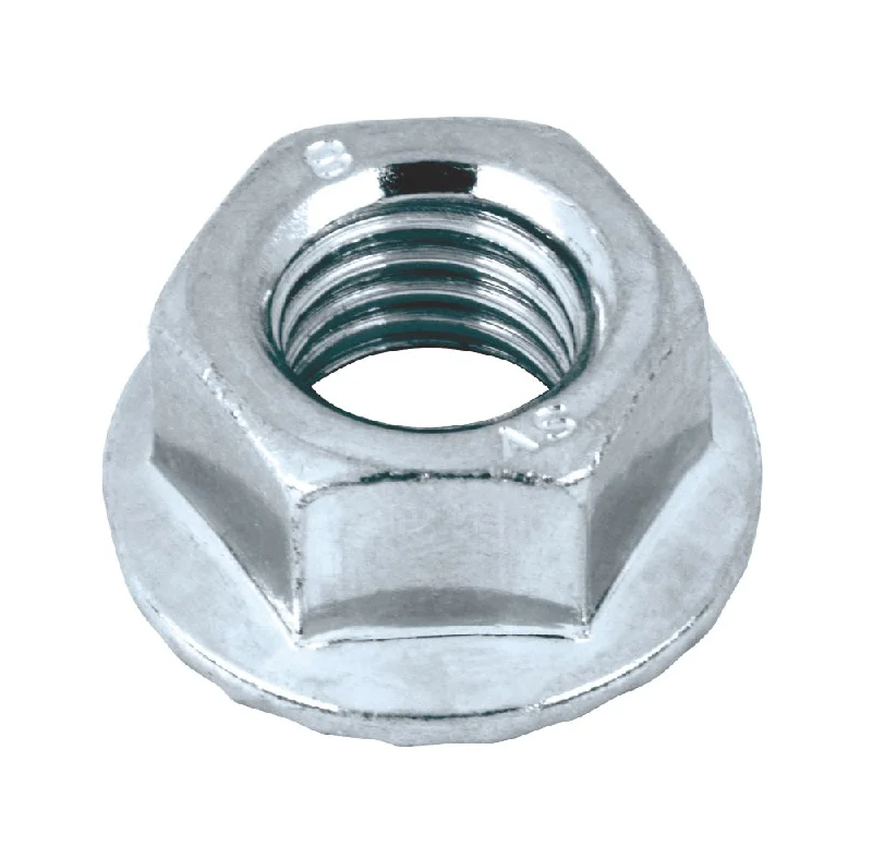 Nuts For All Purposes-Easyfix BZP Carbon Steel Flange Head Nuts M10 100 Pack