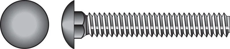 Bolts For All Materials-HILLMAN 1/4 in. X 2-1/4 in. L Zinc-Plated Steel Carriage Bolt 100 pk