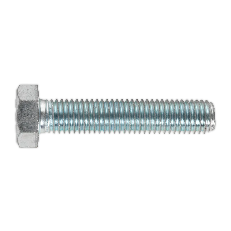 Screws With Metal Strength-Sealey HT Setscrew M14 x 70mm 8.8 Zinc Pack of 10