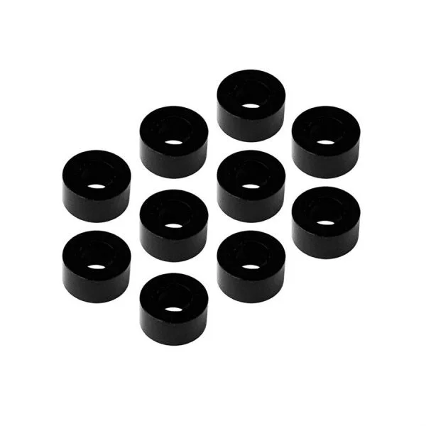 Washers With Team Branding-MR33 Aluminum Shim 3.0 x 6.0 x 3.0mm - Black (10 pcs)  MR33-AS-BK-30